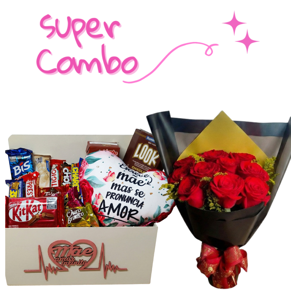 Super Combo M�es -  Premium com Rosas 