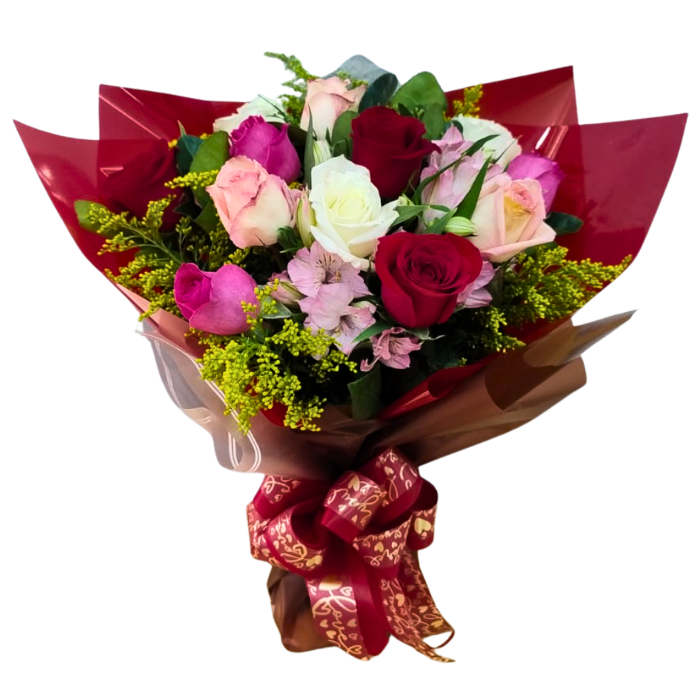 Buqu 12 Rosas - Sempre Alegre