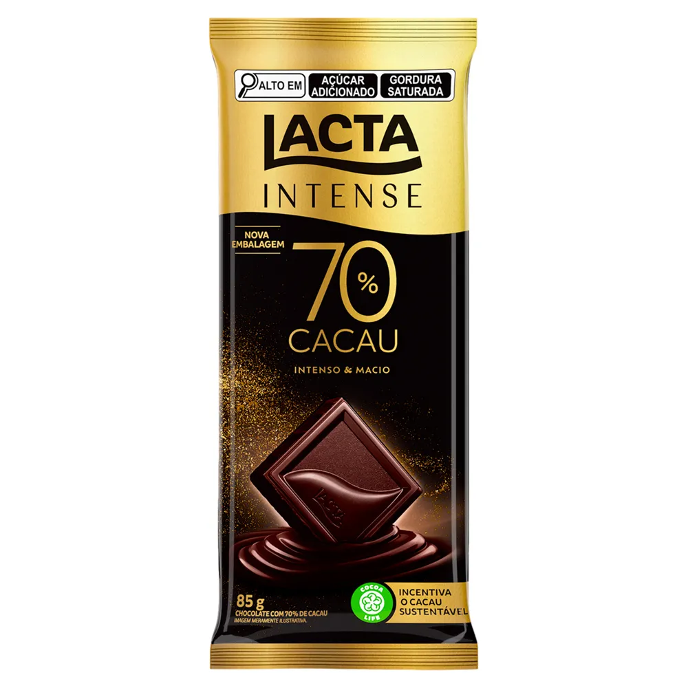 Chocolate Lacta Intense 70% Cacau - 85g