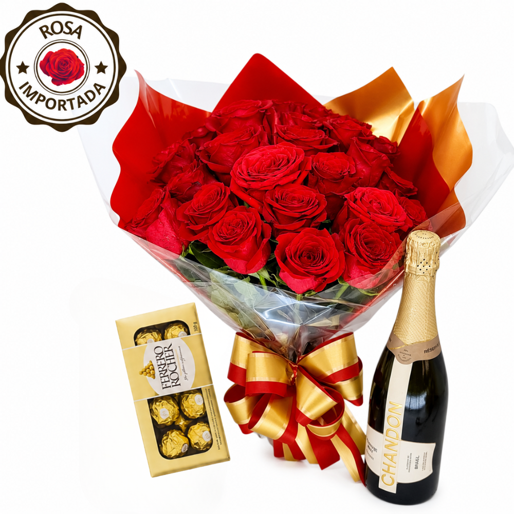 Buqu� da Rainha - 24 Rosas Importadas