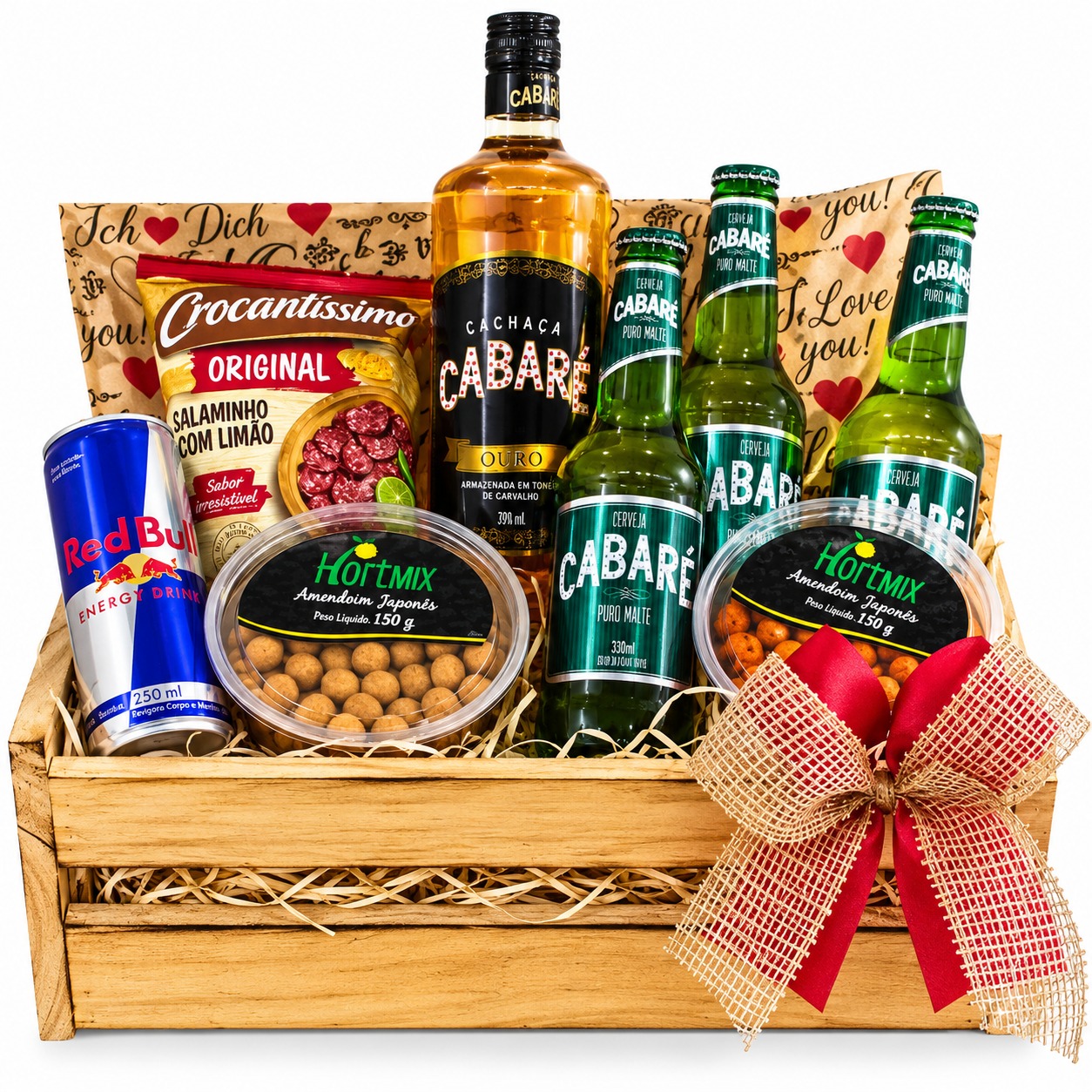 Cesta Del�cias em Garrafas
