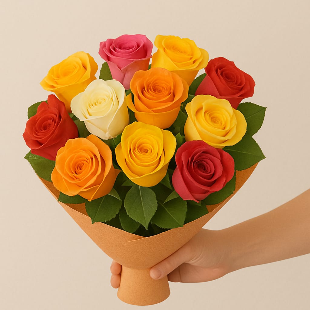 Buqu Rosas Coloridas